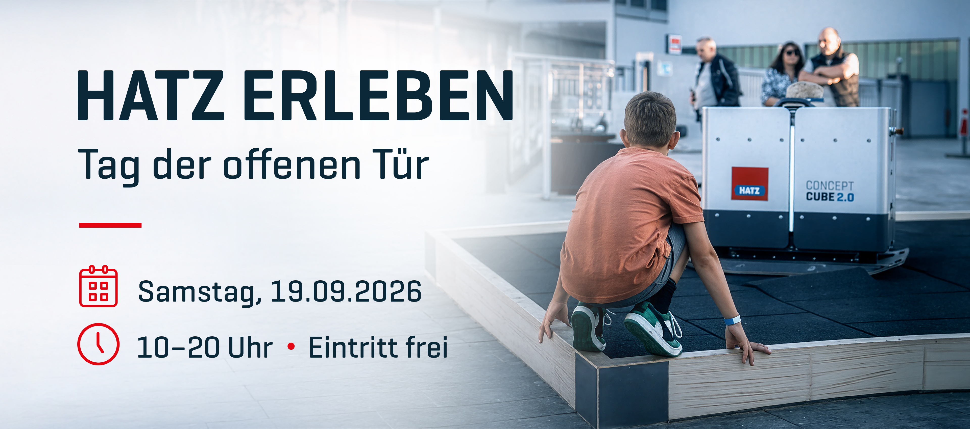 Banner Tag der offenen Tür bei Hatz